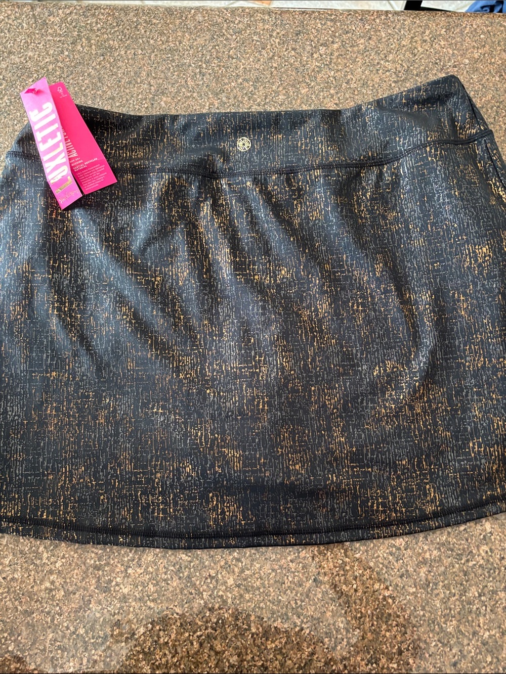 Lilly Pulitzer Black Metallic Sabbia Skort-XL - Picture 11 of 13